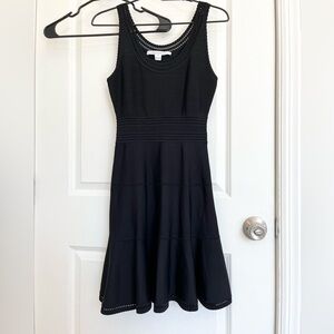 DVF Heavy Lace Little Black Dress - New Without Tags - Size P/S
